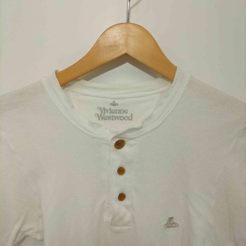 ヴィヴィアンウエストウッド Vivienne Westwood ヘンリーネックリブ編みTシャツ レディース JPN:M