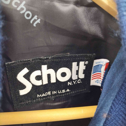 ショット Schott USA製 スウェードレザーブルゾン メンズ US:40