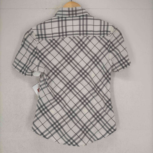 バーバリーロンドン BURBERRY LONDON フロント刺繍ノヴァチェックS/S シャツ レディース JPN:M
