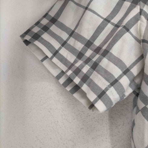 バーバリーロンドン BURBERRY LONDON フロント刺繍ノヴァチェックS/S シャツ レディース JPN:M