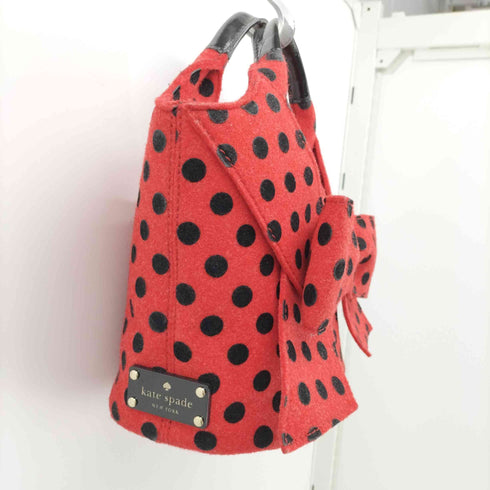 ケイトスペード Kate spade ドット柄 リボンモチーフ ハンドバッグ レディース