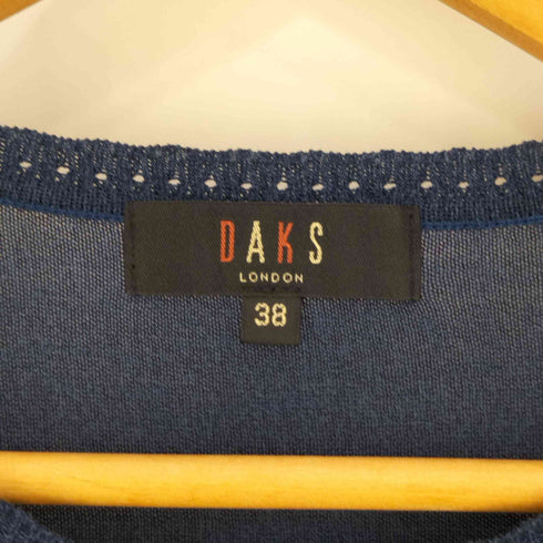 ダックスロンドン DAKS LONDON 総柄 切替 レーヨンコットンカーディガン レディース EUR:38