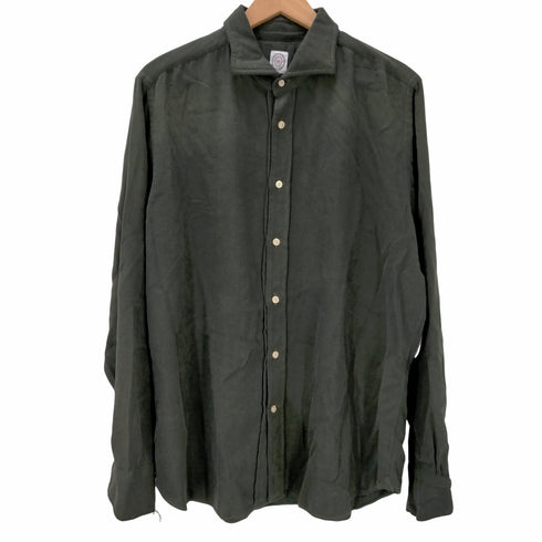 ボルゾネッラ BOLZONELLA MADE IN ITALY ウィングカラー カジュアルシャツ メンズ import:XL