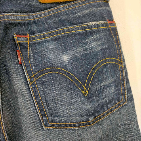 リーバイス Levis 707 ジッパーフライインディゴデニムパンツ ボタン裏V11 メンズ W28 L32
