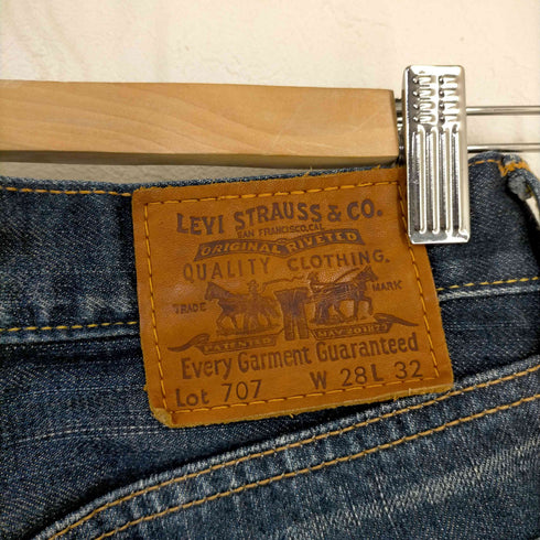 リーバイス Levis 707 ジッパーフライインディゴデニムパンツ ボタン裏V11 メンズ W28 L32