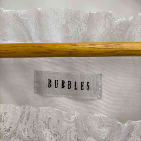 バブルス BUBBLES レースギャザークロップドブラウス レースギャザースカパン レディース F/M