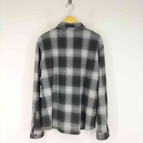エクスプレス EXPRESS オンブレチェック L/S シャツ USED加工 メンズ import:L