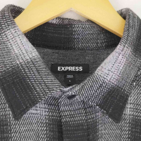 エクスプレス EXPRESS オンブレチェック L/S シャツ USED加工 メンズ import:L