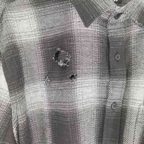 エクスプレス EXPRESS オンブレチェック L/S シャツ USED加工 メンズ import:L