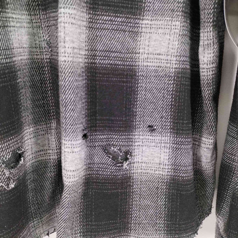 エクスプレス EXPRESS オンブレチェック L/S シャツ USED加工 メンズ import:L