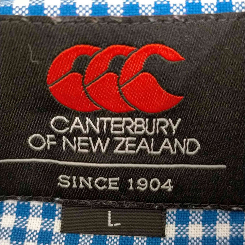 カンタベリー CANTERBURY ギンガムチェック ボタンダウンシャツ メンズ JPN:L