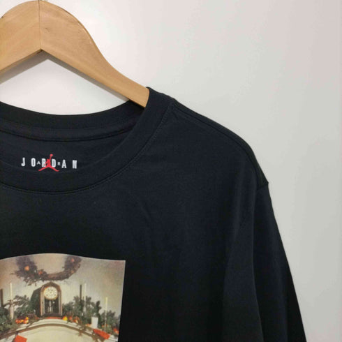 ジョーダンブランド JORDAN BRAND Pattern Printing Round Neck Long Sleeves Black メンズ XXL
