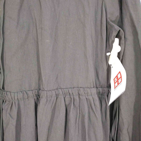 エイチアンドエム H&M ウエストギャザー切替シャツワンピース レディース import:L