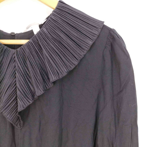 エイチアンドエム H&M プリーツ襟ワンピース レディース import:L