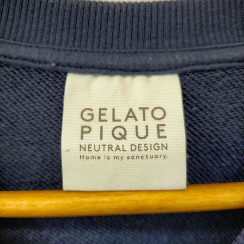 ジェラートピケ gelato pique 裏毛ワンポイントプルオーバー 総柄ロングパンツ レディース S-M