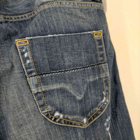 ディーゼル DIESEL HEEVEN ダメージ加工 スキニーデニム メンズ W28×L32