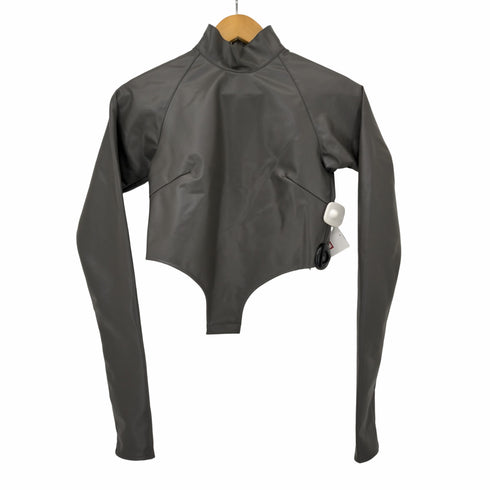 ジョンローレンスサリバン JOHN LAWRENCE SULLIVAN 23AW STRETCH VEGAN LEATHER BODYSUIT HI-NECK TOP レディース 0S