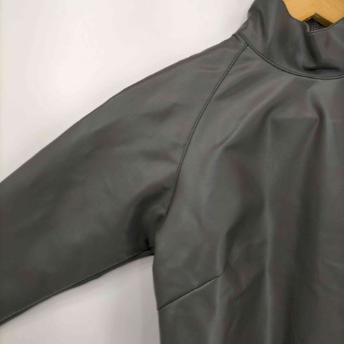 ジョンローレンスサリバン JOHN LAWRENCE SULLIVAN 23AW STRETCH VEGAN LEATHER BODYSUIT HI-NECK TOP レディース 0S