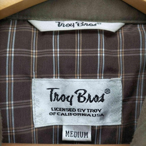 トロイブロス TROY BROS 裏地キルティング ジップアップ ブルゾン ジャケット メンズ JPN:M