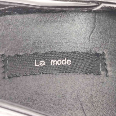 ラ モード LA MODE エナメル レースアップシューズ レディース JPN:38