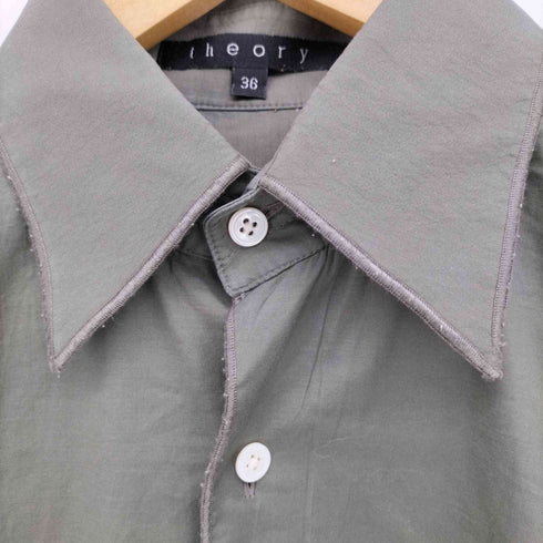 セオリー theory シャークカラー L/S シャツ レディース JPN:36