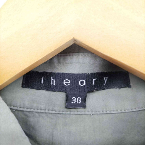 セオリー theory シャークカラー L/S シャツ レディース JPN:36