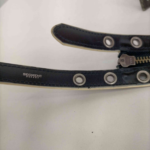 SEGMENT RUPERT ジップデザインレザーベルト メンズ