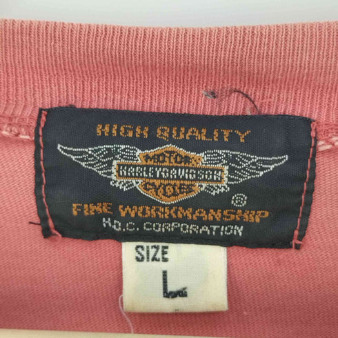 ハーレーダヴィットソン HARLEY DAVIDSON フロントプリント クルーネックTシャツ メンズ import:L