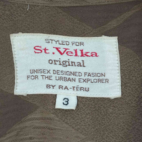 St.Velka 総柄 ポリエステル オープンカラーシャツ メンズ JPN:3