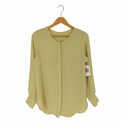 ユナイテッドアローズグリーンレーベルリラクシング UNITED ARROWS green label relaxing D PE ノーカラー シャツ レディース