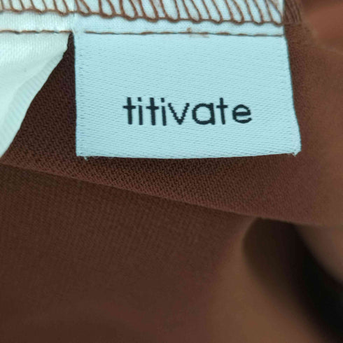 ティティベイト titivate ベルト付きVネックロングワンピース レディース JPN:M