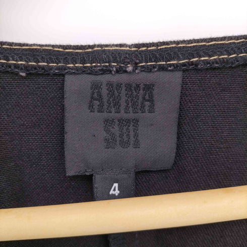 アナスイ ANNA SUI USA製 刺繍 ショートジレ Y2K ベスト レディース US:4