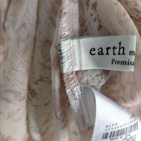 アースミュージックアンドエコロジー earth music&ecology バンドカラーシアーシャツ レディース FREE