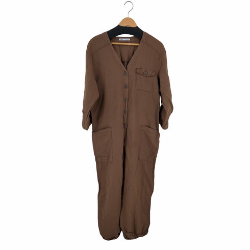 ザラ ZARA リネンジャンプスーツ レディース XS