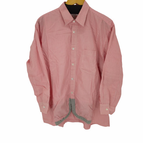 コムデギャルソンシャツ COMME des GARCONS SHIRT 90S ストライプシャツ 裾ウール切替パイピング メンズ JPN:M