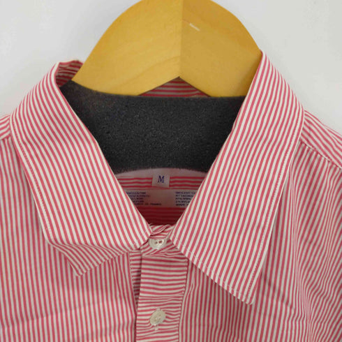 コムデギャルソンシャツ COMME des GARCONS SHIRT 90S ストライプシャツ 裾ウール切替パイピング メンズ JPN:M