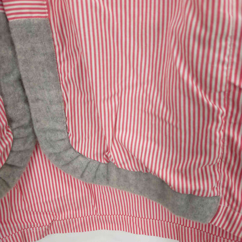 コムデギャルソンシャツ COMME des GARCONS SHIRT 90S ストライプシャツ 裾ウール切替パイピング メンズ JPN:M
