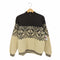 ジェイクルー J.CREW HAND KNIT ノルディック柄 ハーフジップ ウールニット メンズ import:M