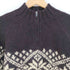 ジェイクルー J.CREW HAND KNIT ノルディック柄 ハーフジップ ウールニット メンズ import:M