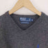 ポロバイラルフローレン Polo by RALPH LAUREN ポニー 刺繍 LAMBS WOOL ラムウール Vネック ニット メンズ import:M
