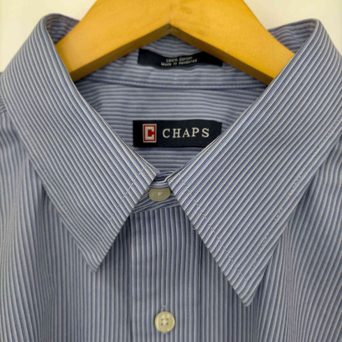 チャップス CHAPS コットン ストライプレギュラーカラーシャツ メンズ JPN:XL