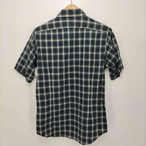 フェアファックス FAIRFAX SLIM FIT シアサッカー 半袖シャツ ドレスゴードン メンズ M