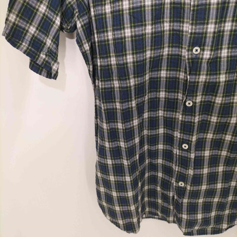 フェアファックス FAIRFAX SLIM FIT シアサッカー 半袖シャツ ドレスゴードン メンズ M