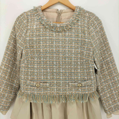 ジャスグリッティー JUSGLITTY 22SS ツイードティアードプルオーバーカットソー レディース JPN:2