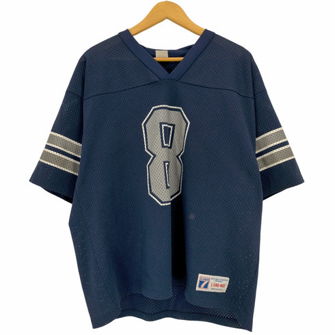 LOGO 7 90s USA製 NFL #8 AIKMAN アメリカンフットボール ユニフォーム ゲームシャツ メンズ