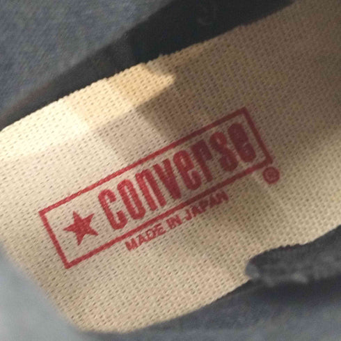 コンバースオールスター CONVERSE ALLSTAR MADE IN JAPAN CANVAS ALL STAR J HI ALL BLACK メンズ JPN:26