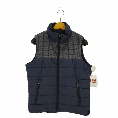 ジョセフアボード JOSEPH ABBOUD 千鳥格子 切替ダウンベスト メンズ JPN:L