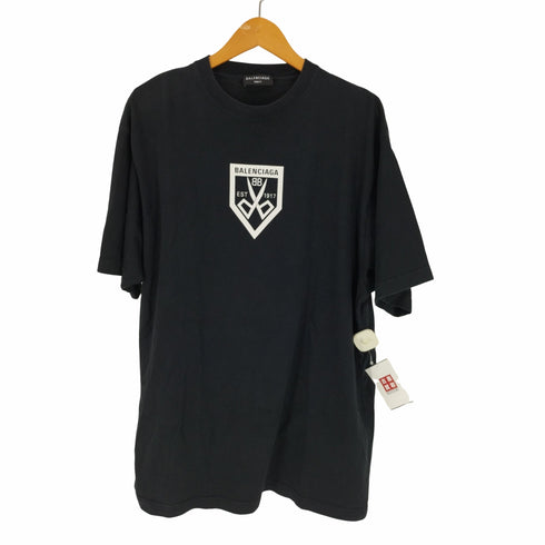 バレンシアガ BALENCIAGA OVERSIZEDSCISSORS FLATGROUND LOGO TEE メンズ import:XS