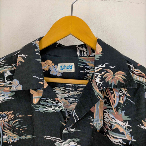ショット Schott ALOHA LAND 開襟 レーヨン混 アロハシャツ レディース