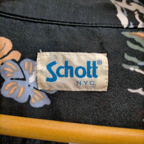 ショット Schott ALOHA LAND 開襟 レーヨン混 アロハシャツ レディース